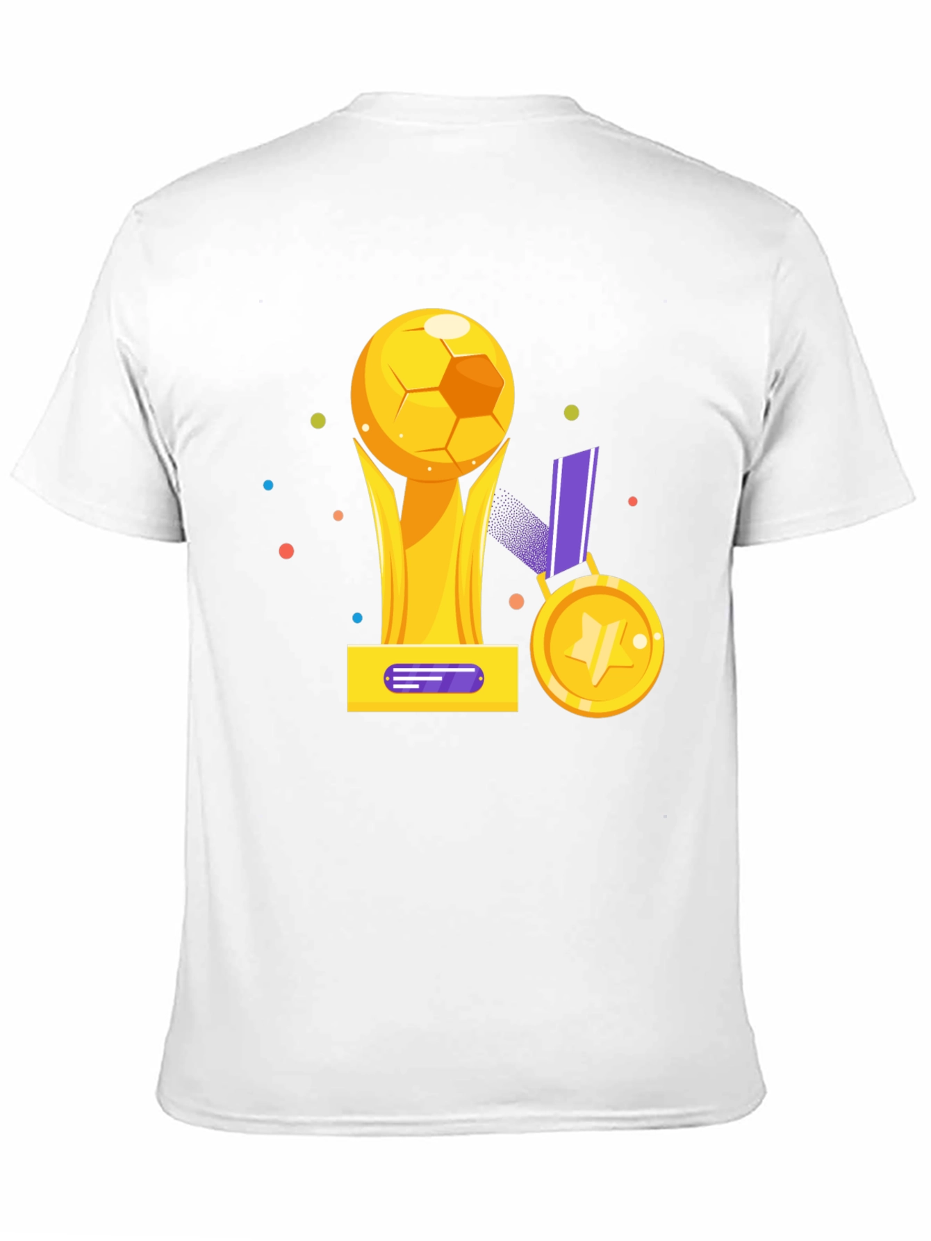 Soccer Trophy Graphic Tee - Sporty Black T-Shirt