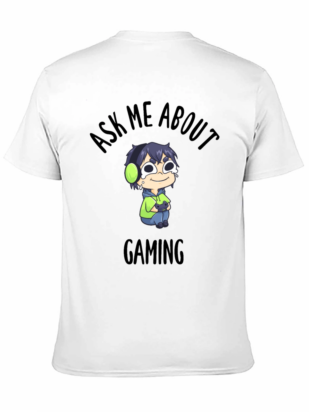 Ask Me About Gaming Black T-Shirt
