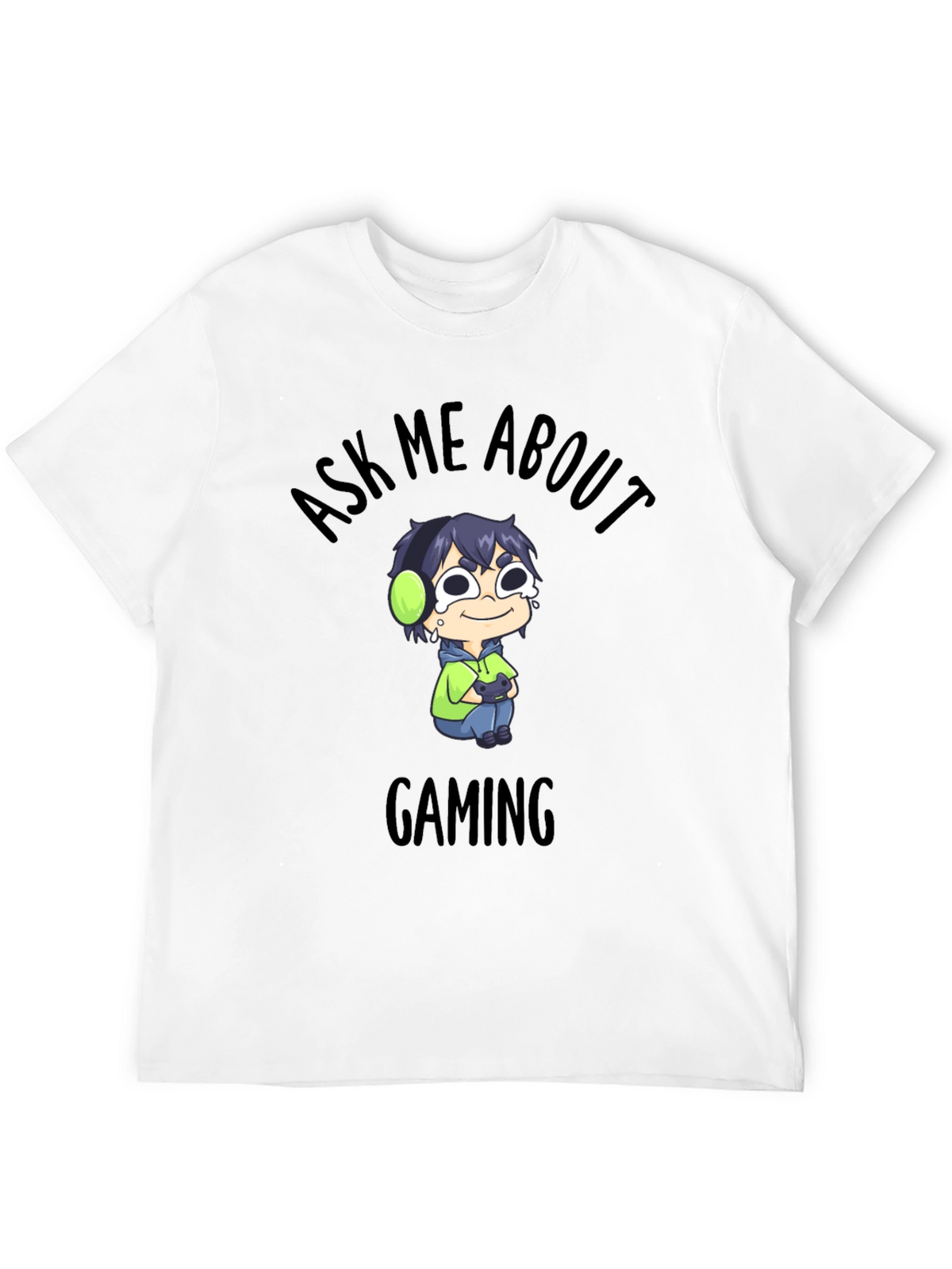 Ask Me About Gaming Black T-Shirt