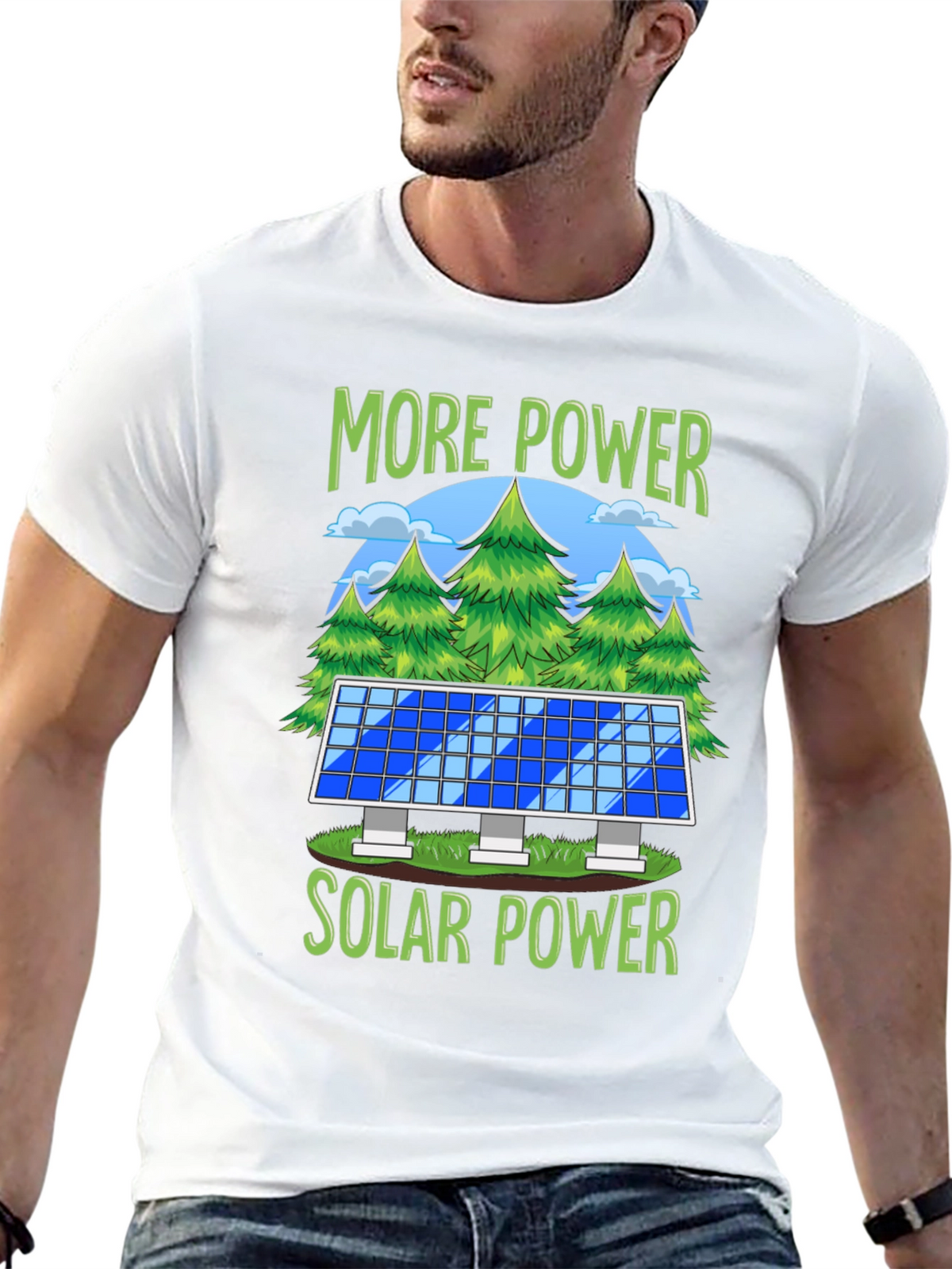 More Power Solar Power Graphic T-Shirt