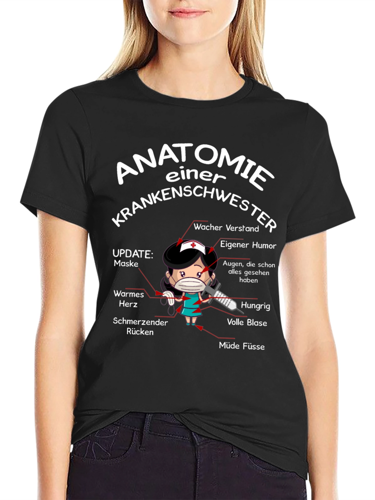 Anatomie Einer Krankenschwester T-Shirt