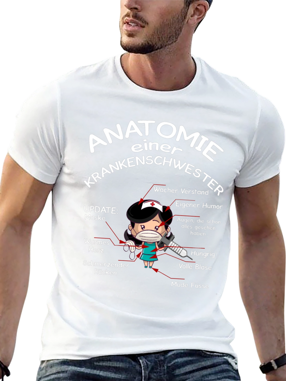 Anatomie Einer Krankenschwester T-Shirt