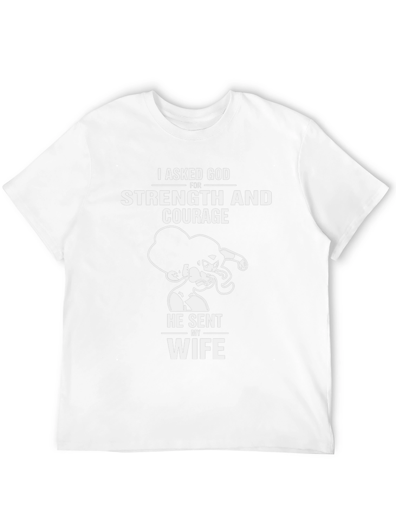 Strength and Courage Wife T-Shirt - Black