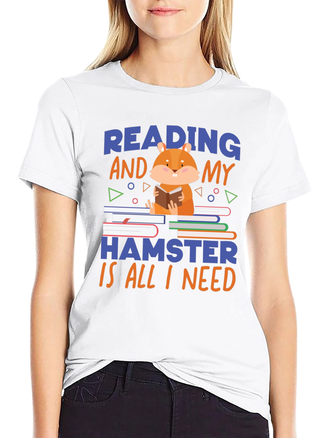 Reading Hamster T-Shirt: Cute & Comfy Novelty Tee