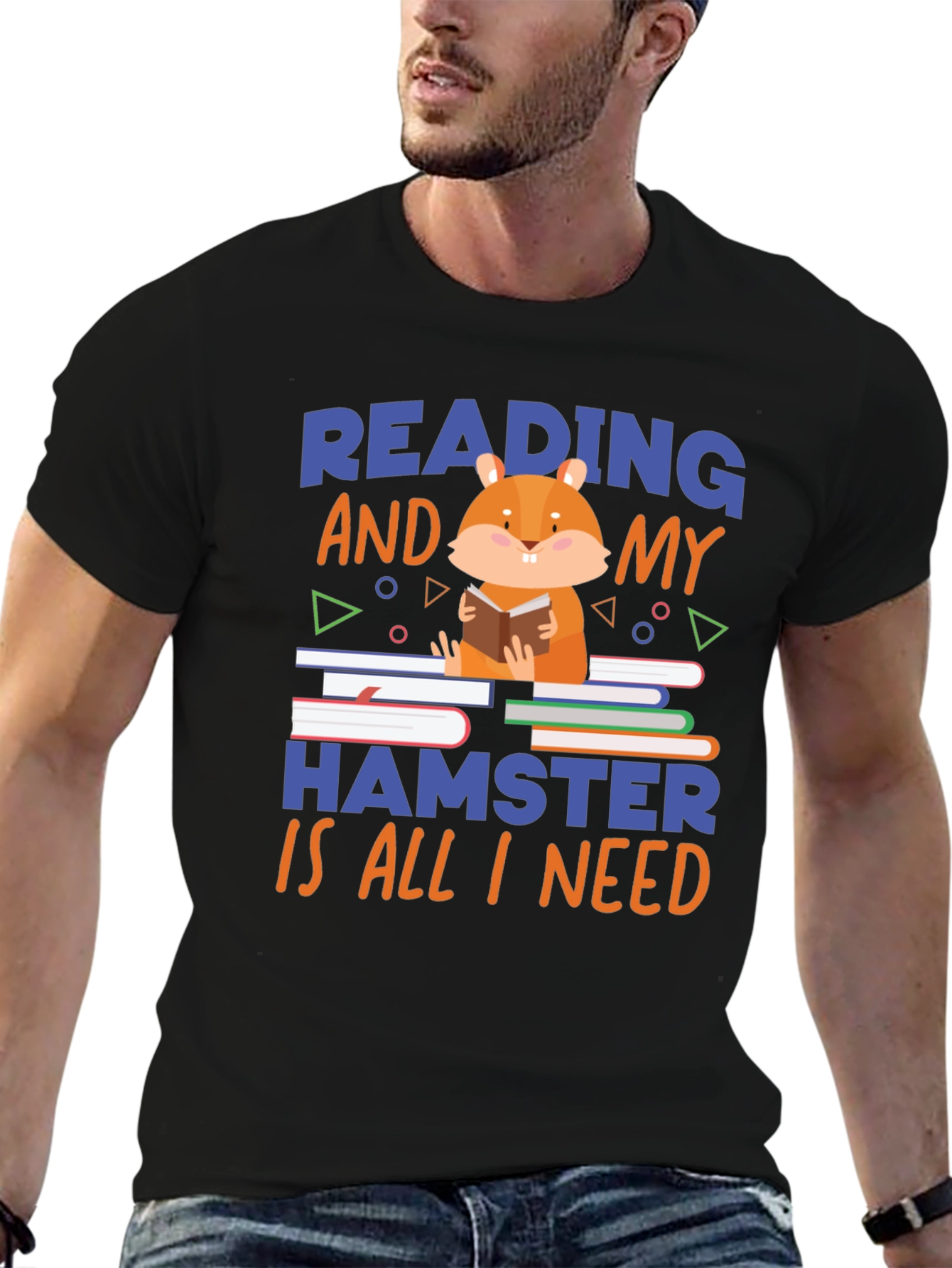 Reading Hamster T-Shirt: Cute & Comfy Novelty Tee