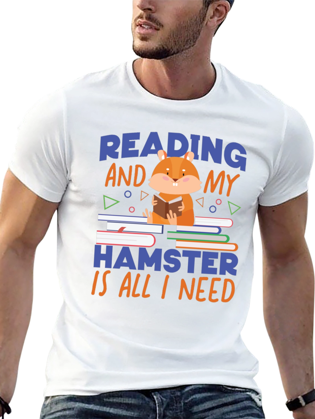 Reading Hamster T-Shirt: Cute & Comfy Novelty Tee