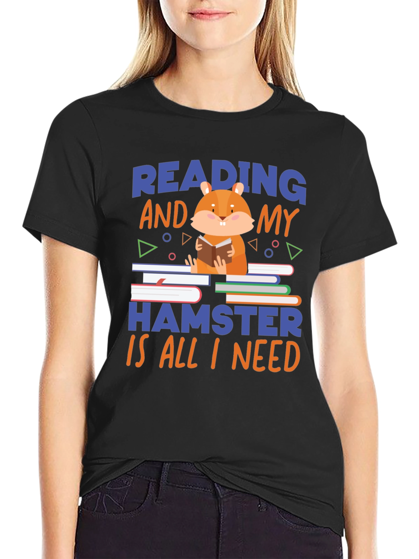 Reading Hamster T-Shirt: Cute & Comfy Novelty Tee