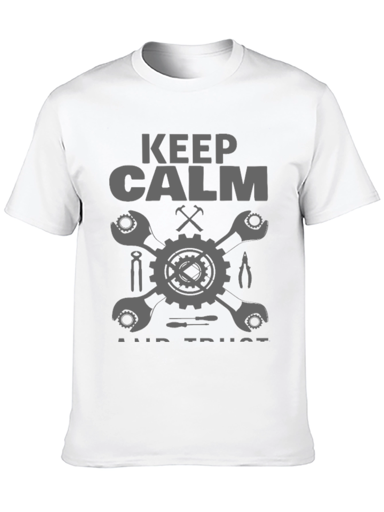 Keep Calm & Trust Mechanic Black T-Shirt