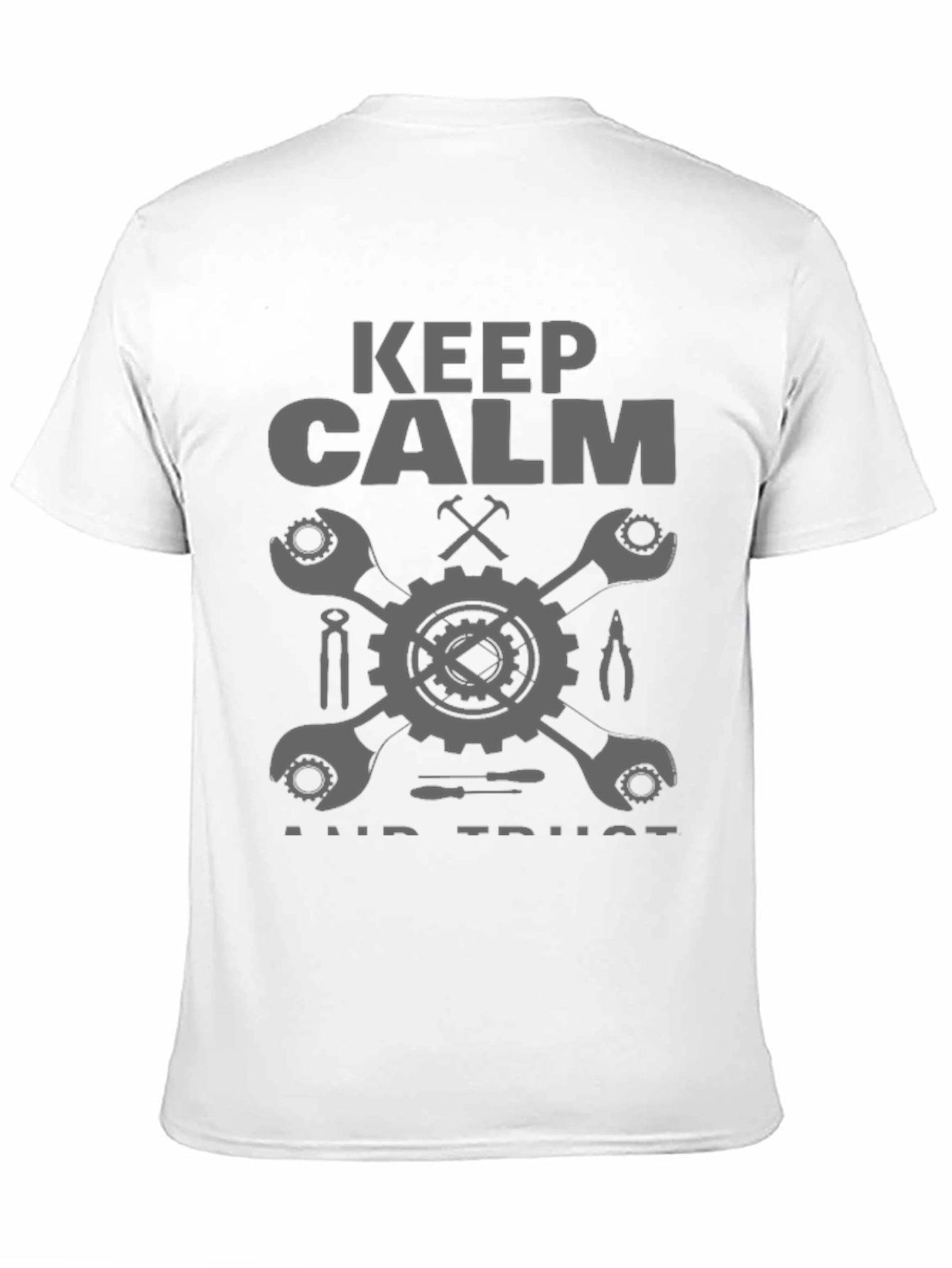 Keep Calm & Trust Mechanic Black T-Shirt