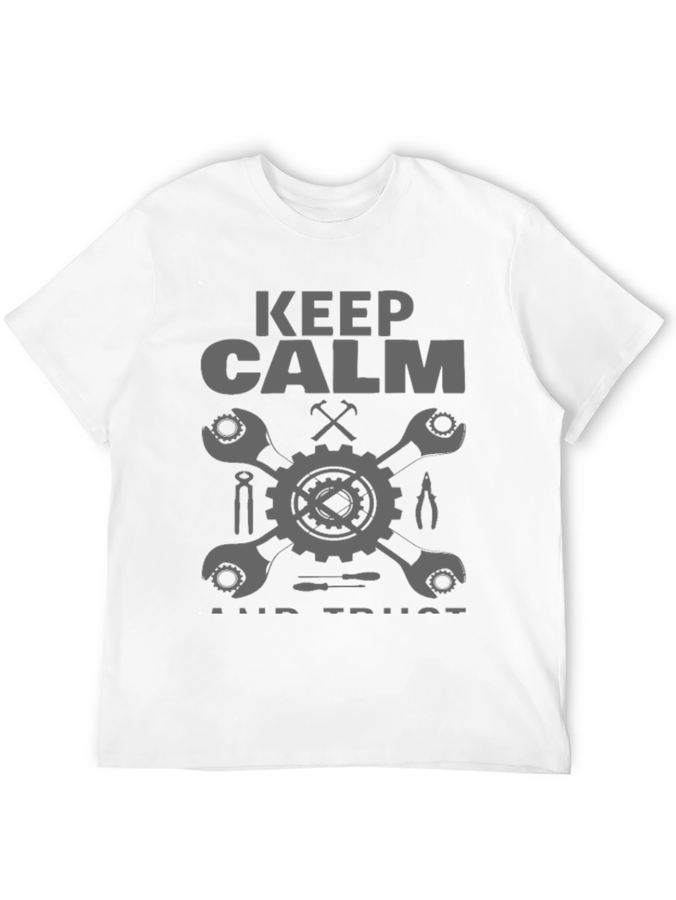 Keep Calm & Trust Mechanic Black T-Shirt