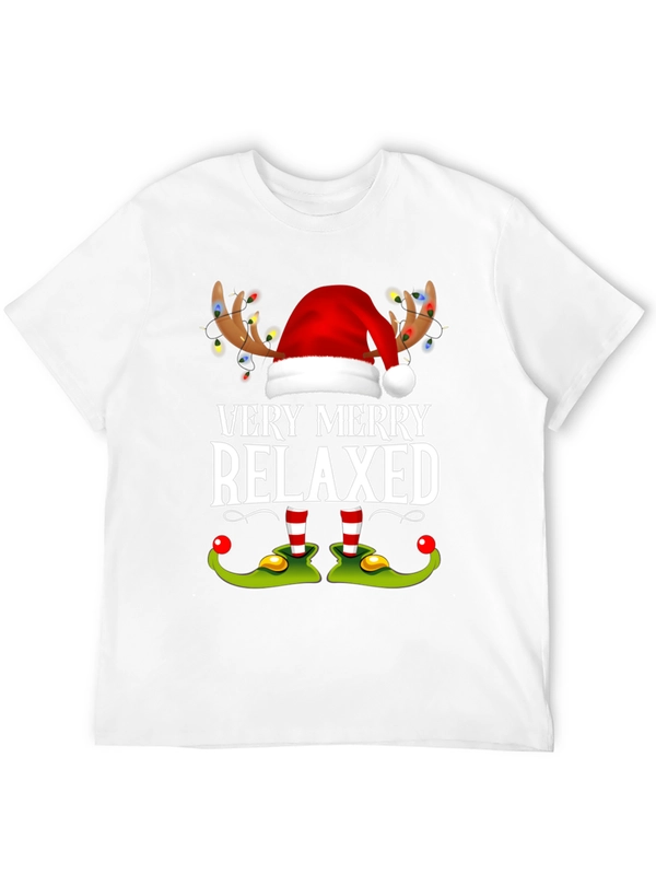 Very Merry Relaxed Christmas Graphic Tee