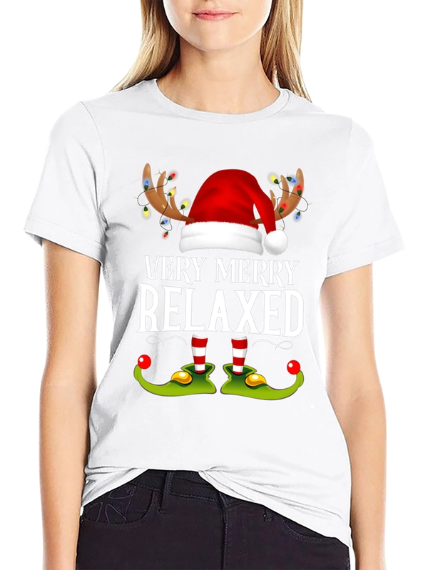 Very Merry Relaxed Christmas Graphic Tee