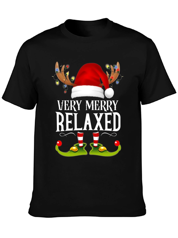 Very Merry Relaxed Christmas Graphic Tee