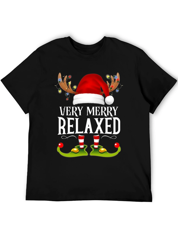 Very Merry Relaxed Christmas Graphic Tee