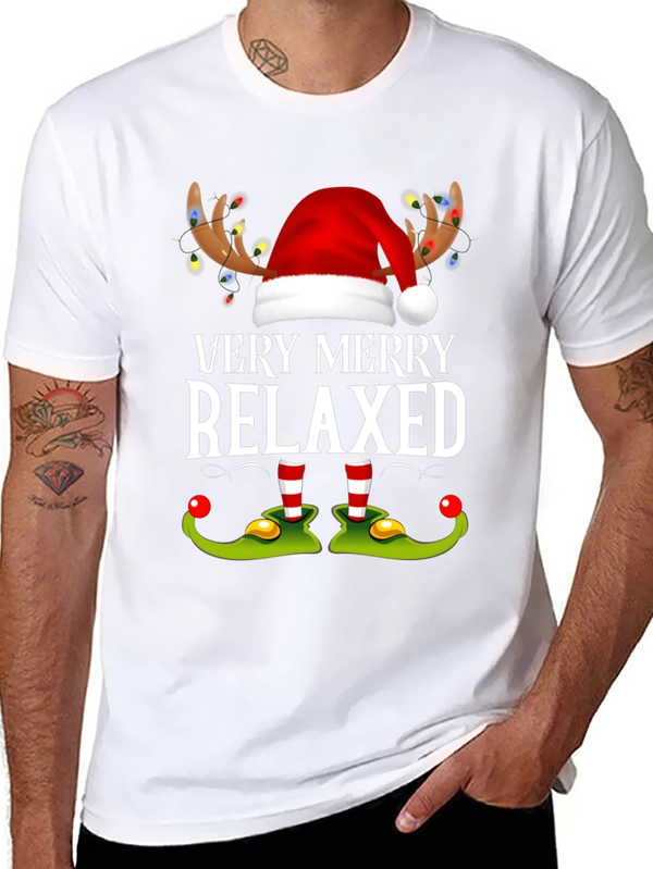 Very Merry Relaxed Christmas Graphic Tee