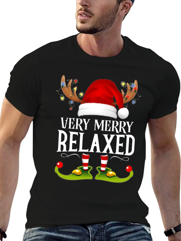 Very Merry Relaxed Christmas Graphic Tee