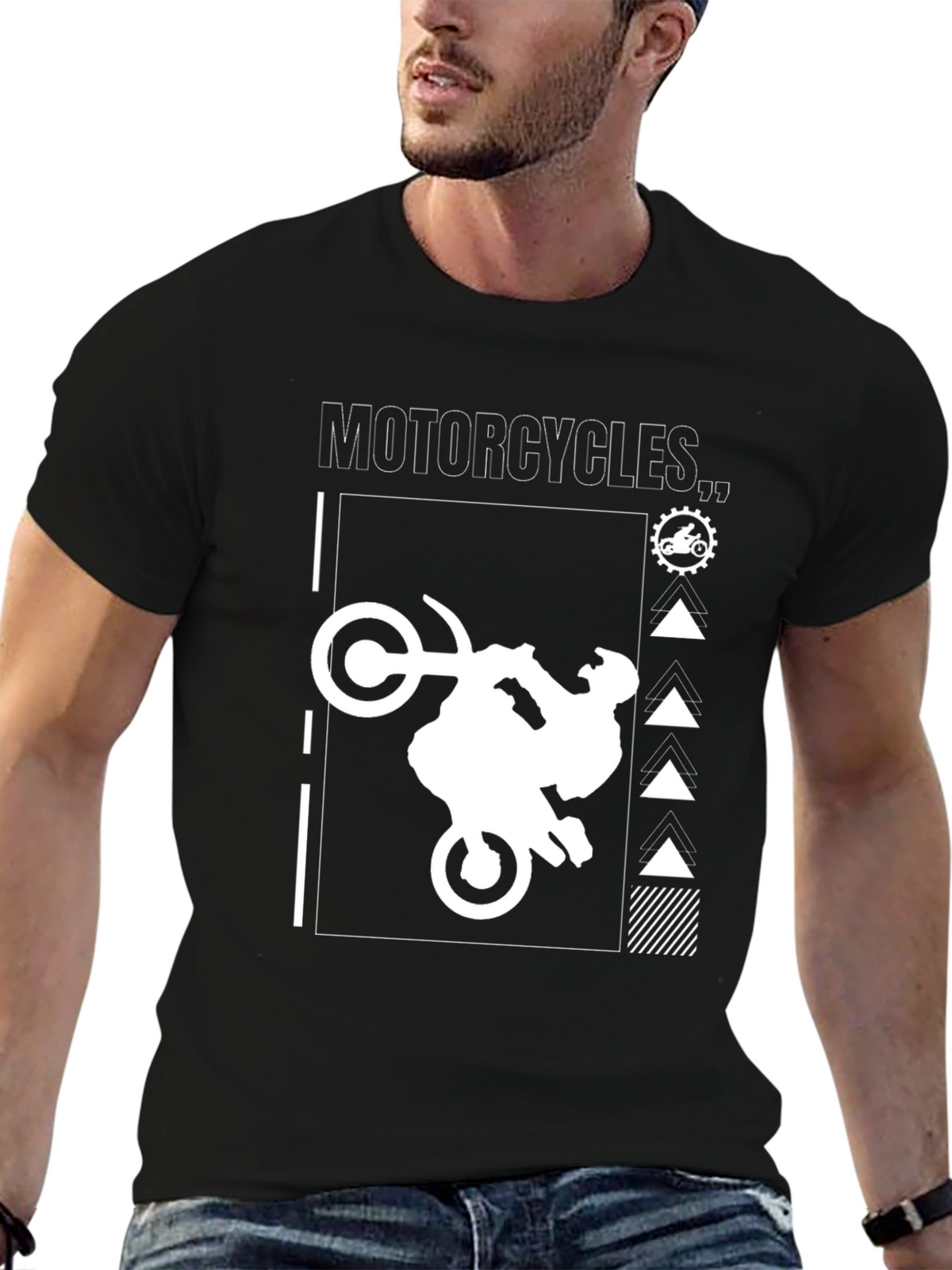 Motorcycle Graphic T-Shirt - Ride in Style