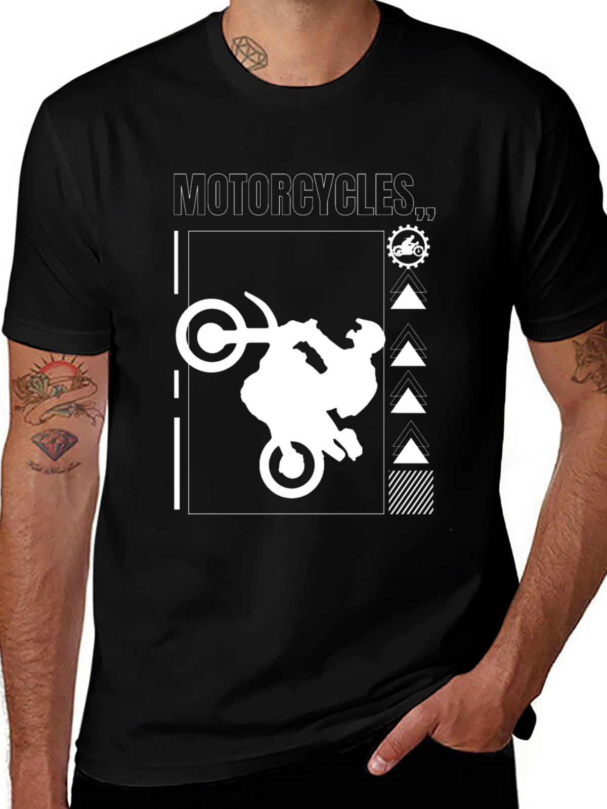 Motorcycle Graphic T-Shirt - Ride in Style