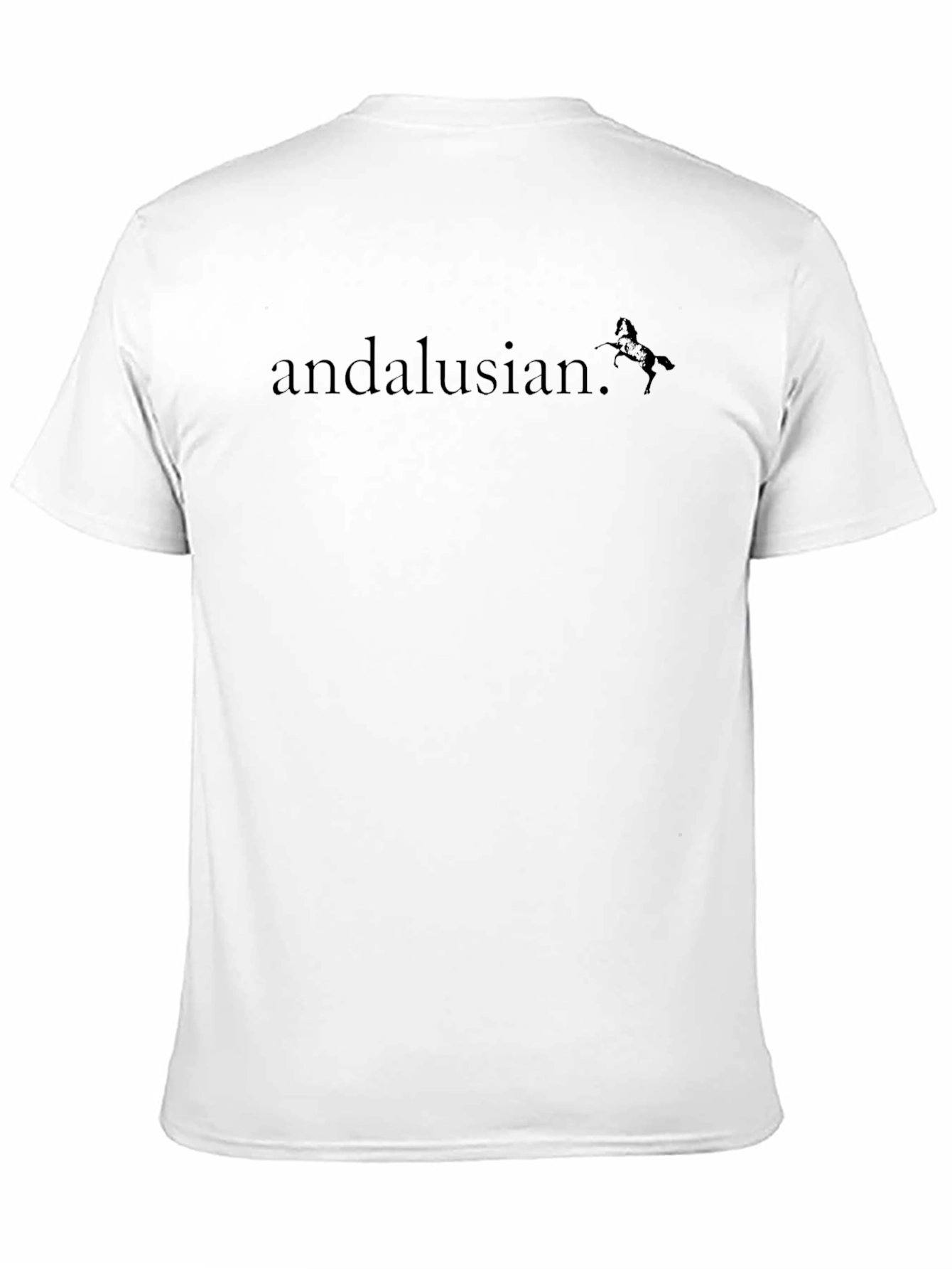 Andalusian Horse Graphic Black T-Shirt