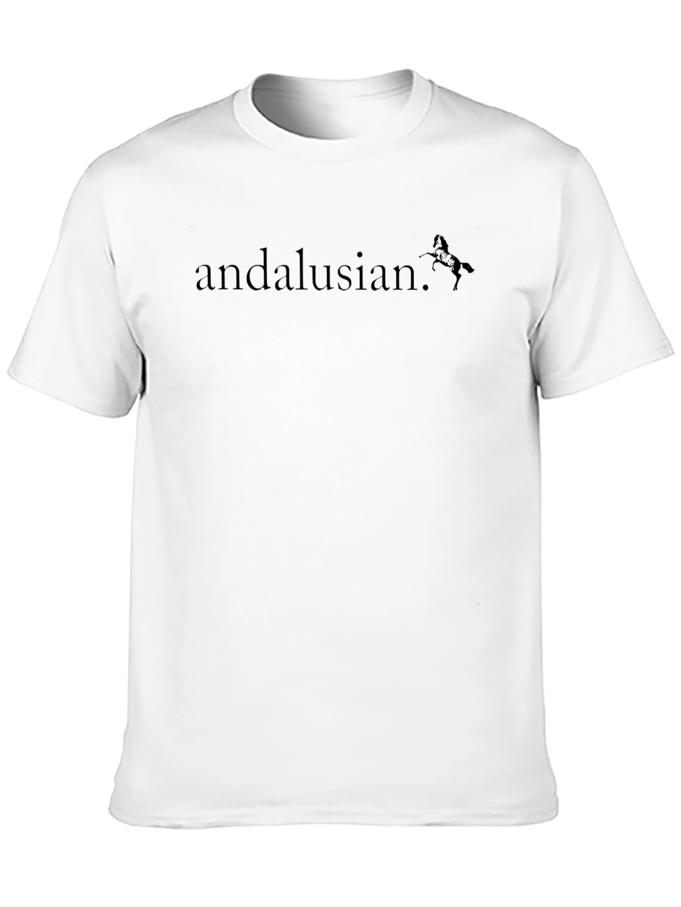 Andalusian Horse Graphic Black T-Shirt