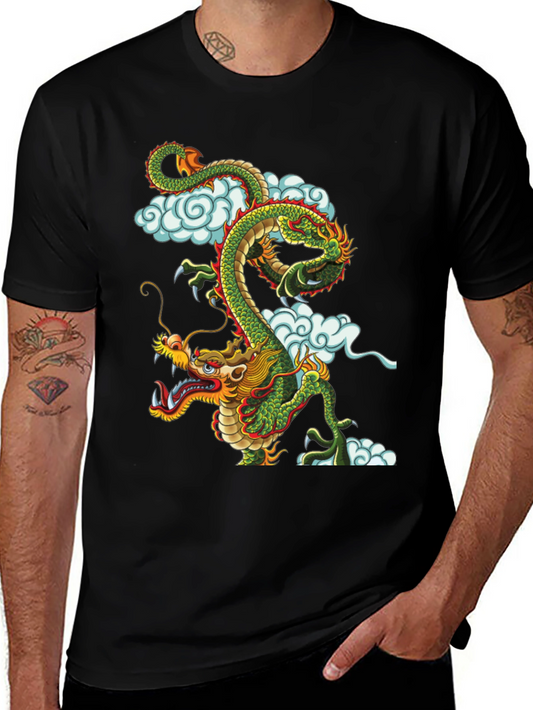 Dragon Graphic T-Shirt - Bold Black Tee