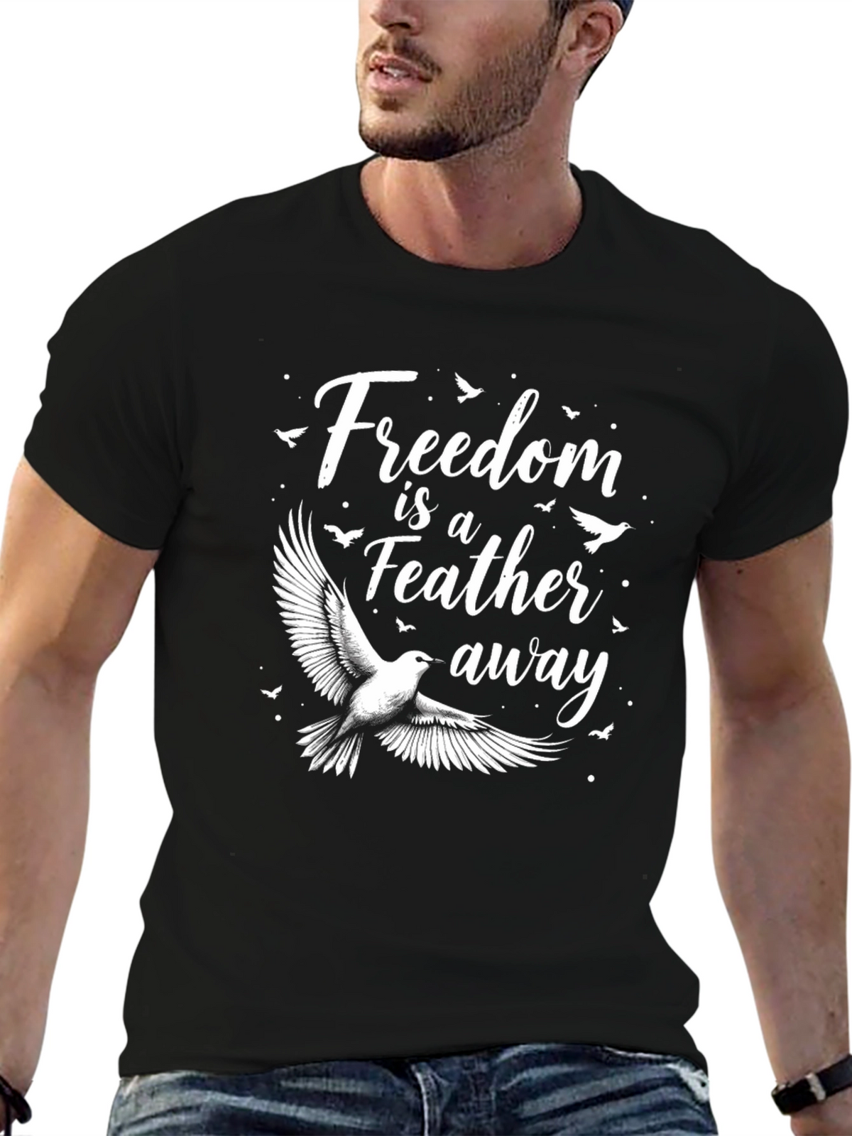 Freedom Dove Graphic Tee | Feather Away T-Shirt