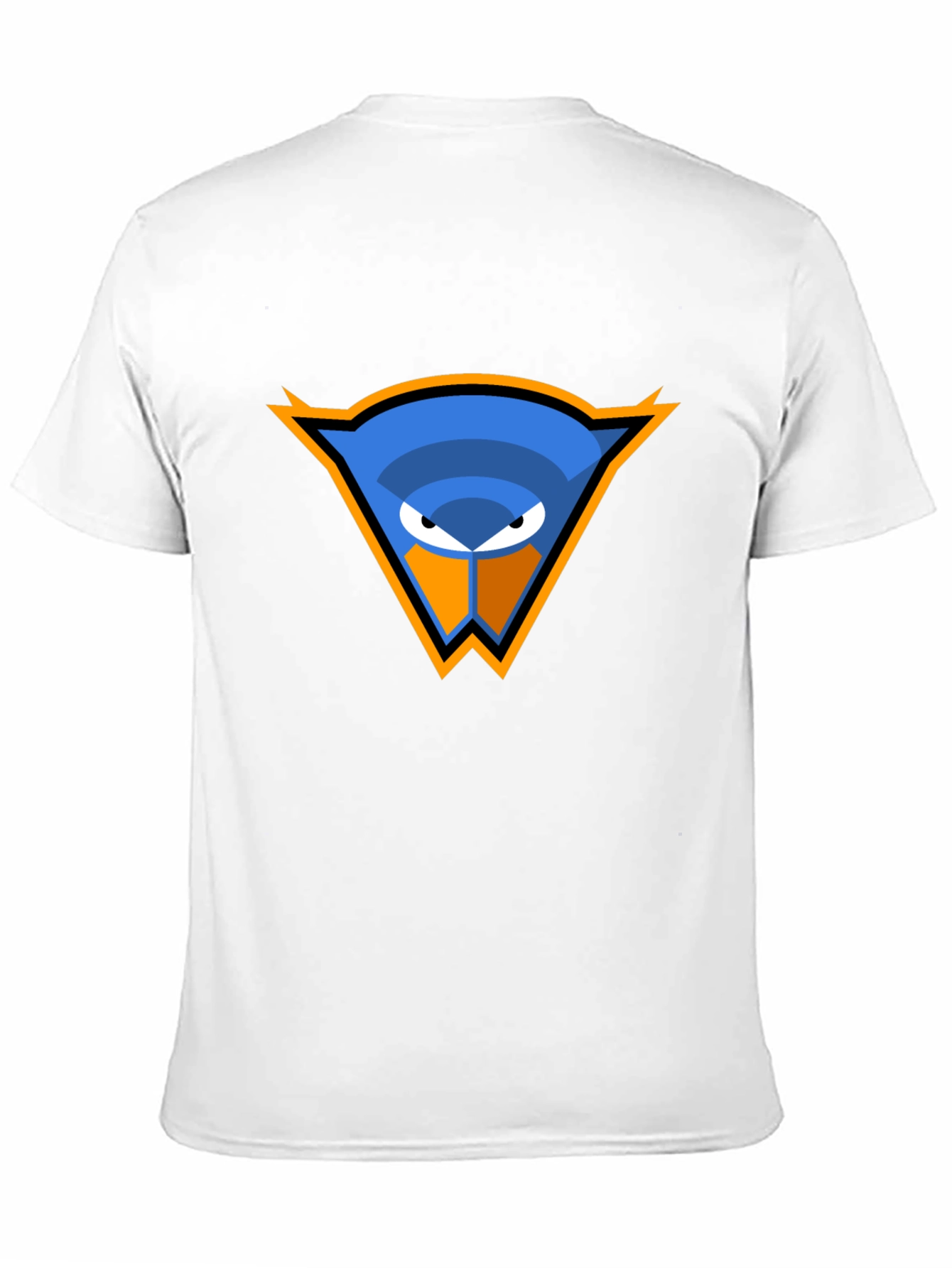 Cool Blue Bird Logo Black T-Shirt