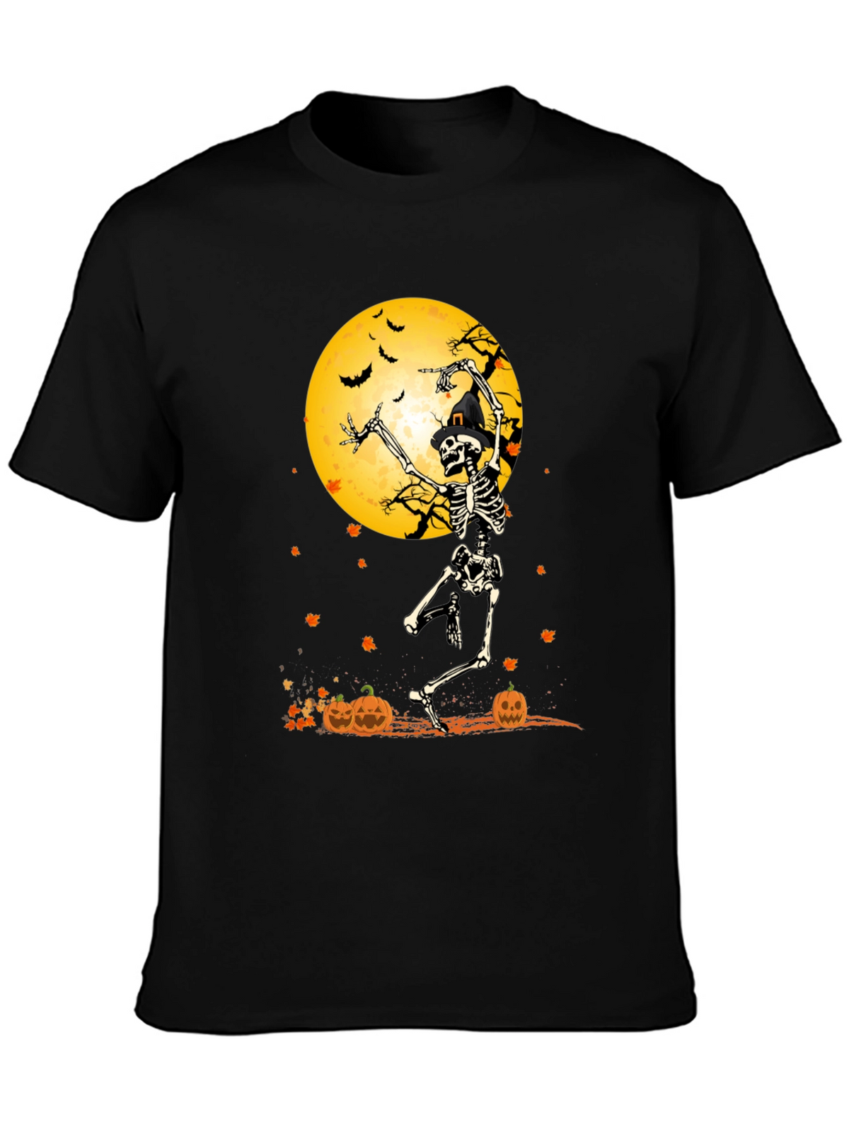 Halloween Skeleton Moon T-Shirt