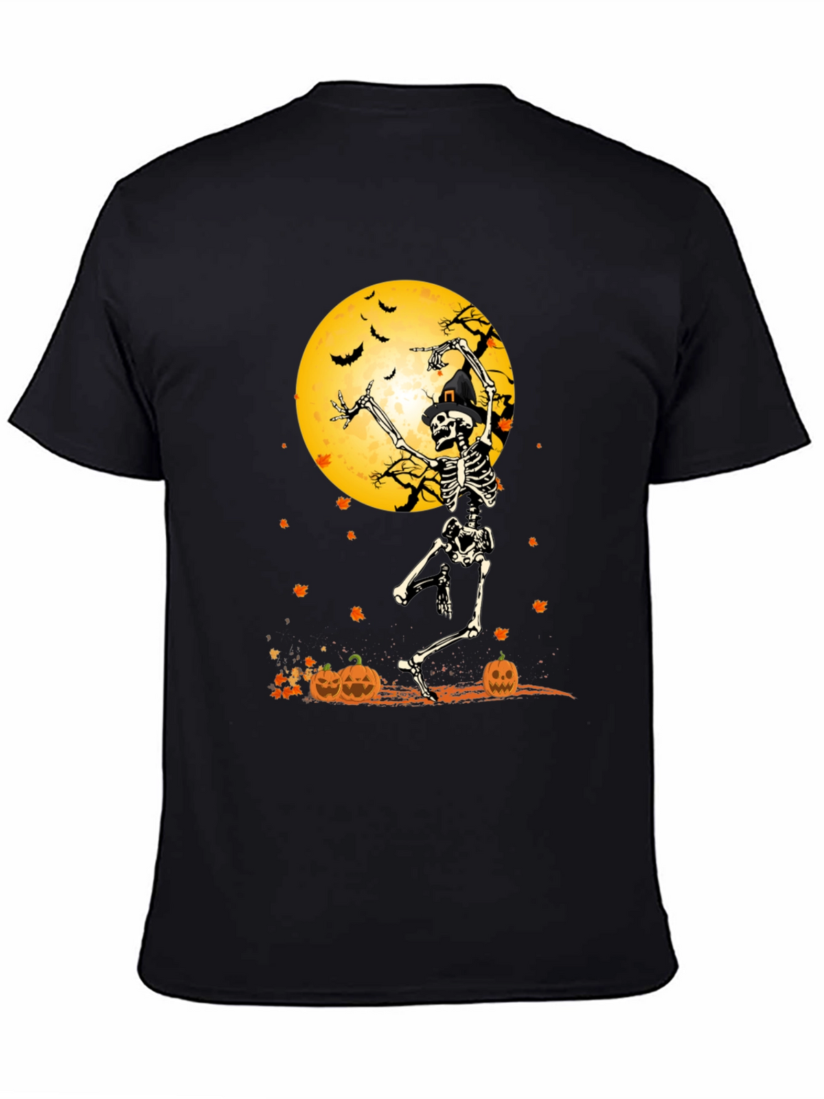 Halloween Skeleton Moon T-Shirt