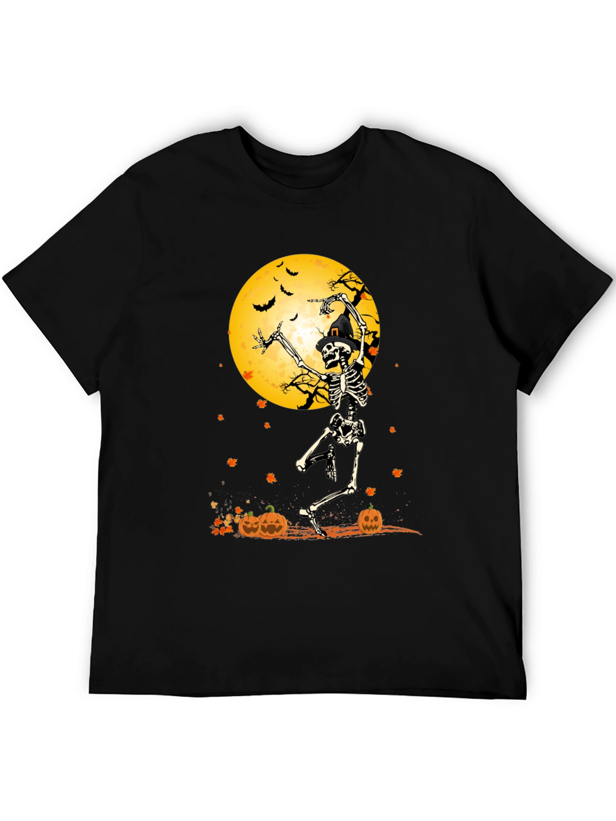 Halloween Skeleton Moon T-Shirt