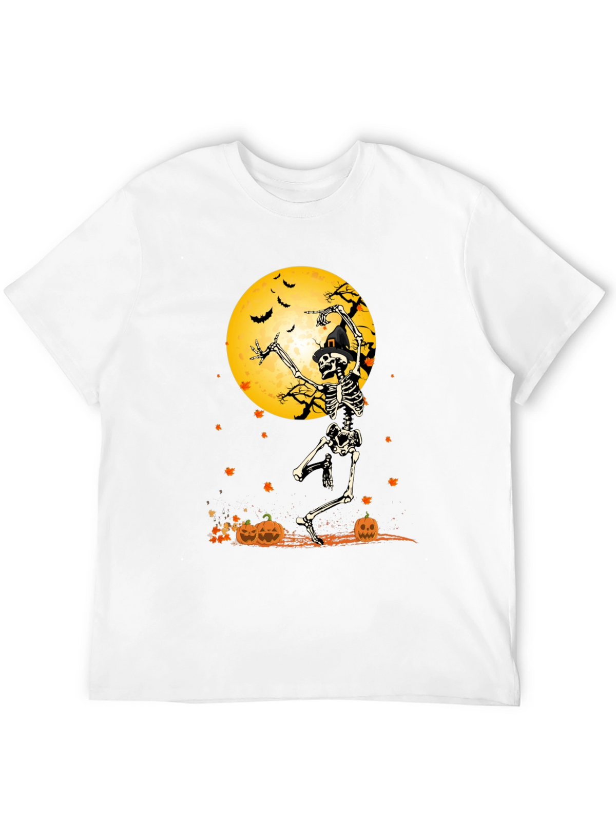Halloween Skeleton Moon T-Shirt