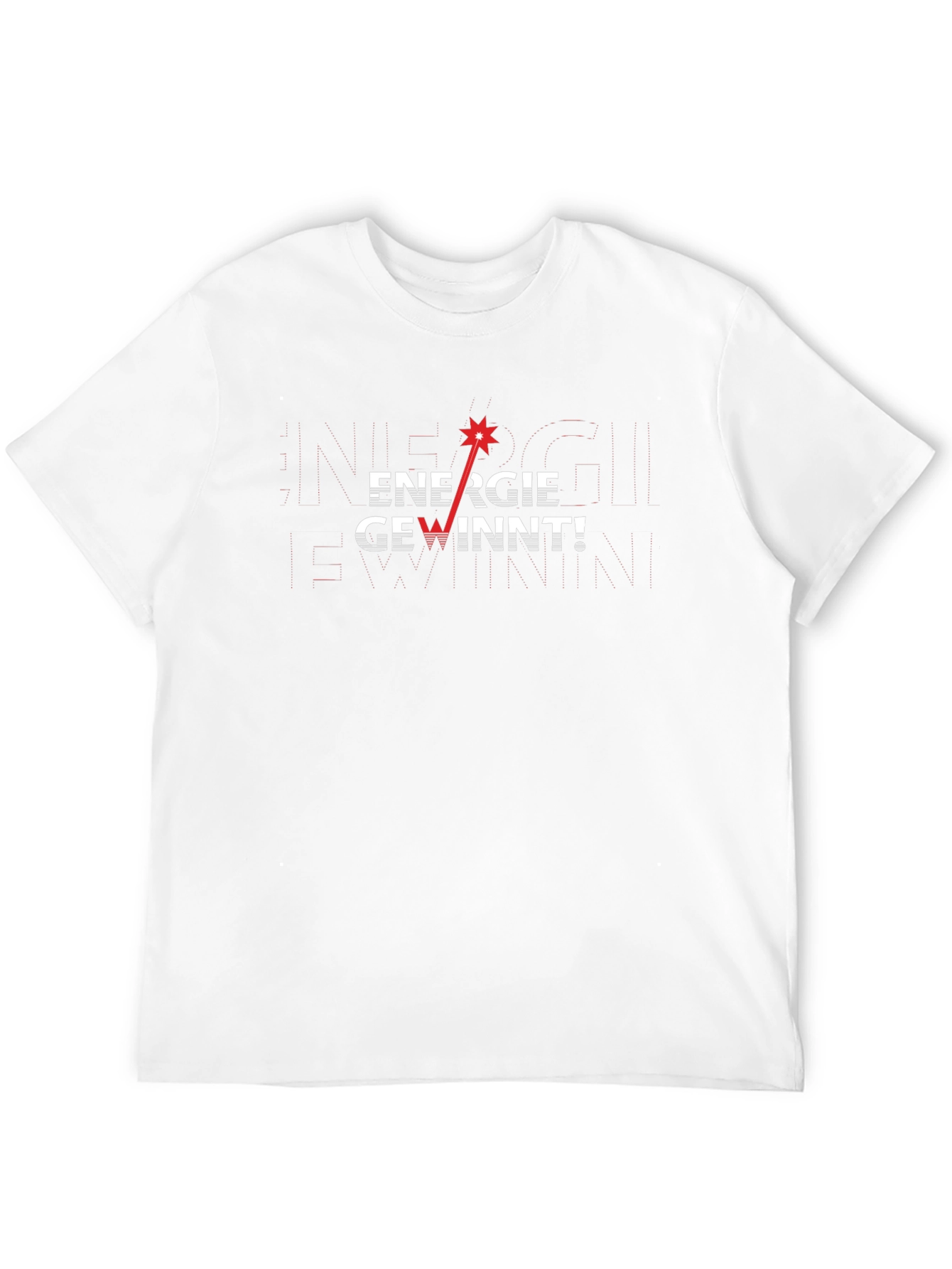 Energie Gewinnt! Graphic T-Shirt - Black Crew Neck Tee