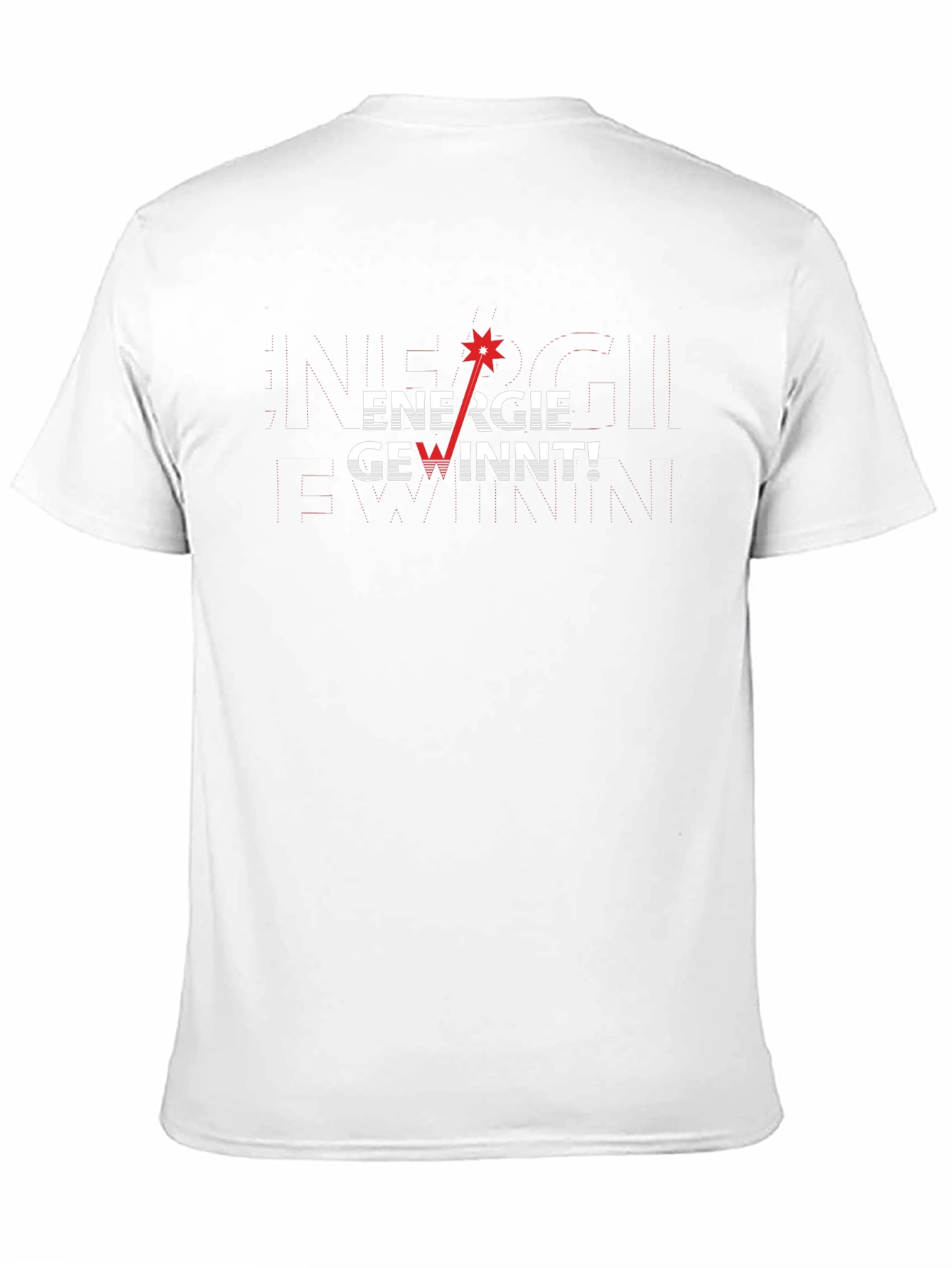 Energie Gewinnt! Graphic T-Shirt - Black Crew Neck Tee