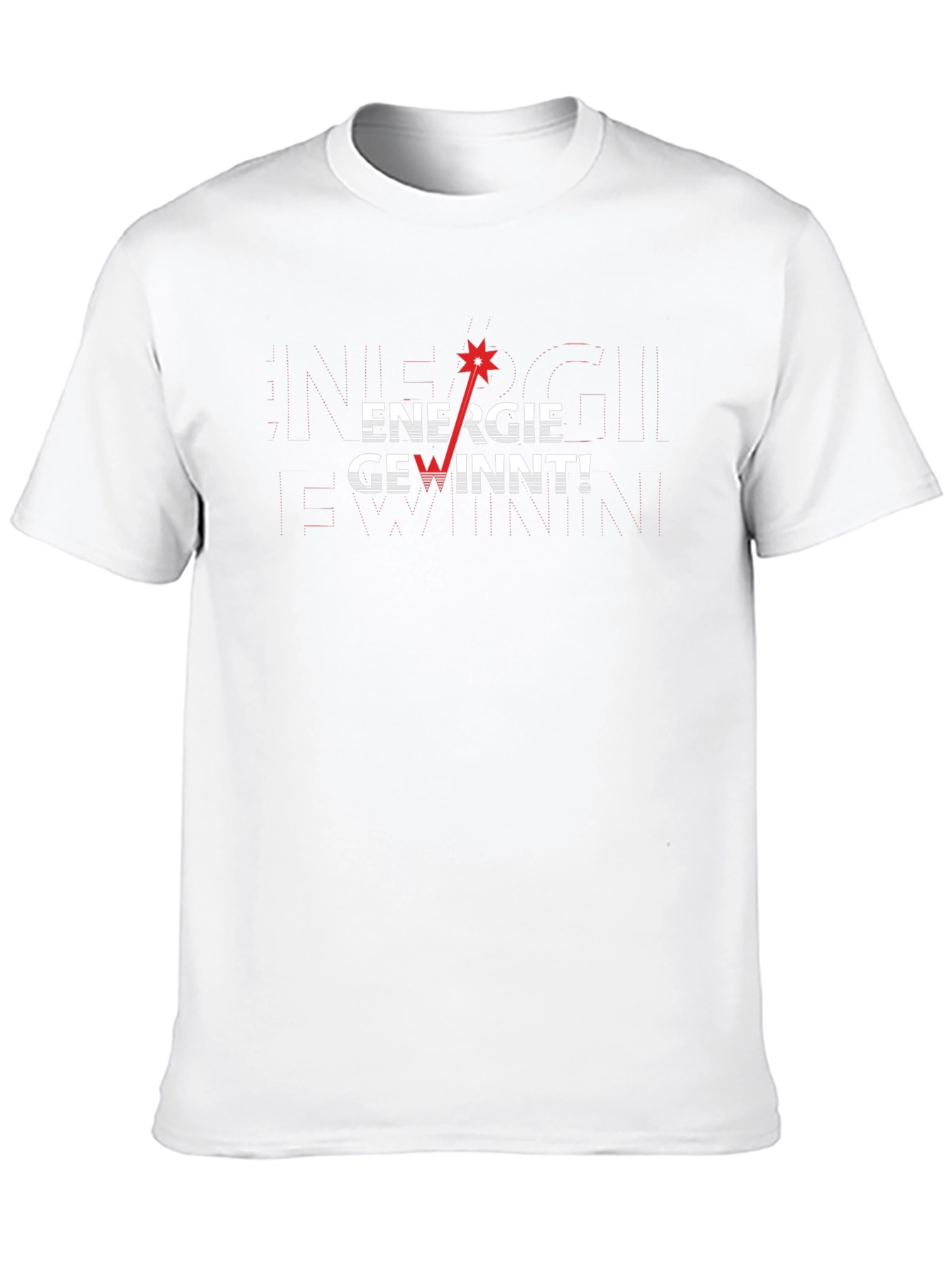 Energie Gewinnt! Graphic T-Shirt - Black Crew Neck Tee