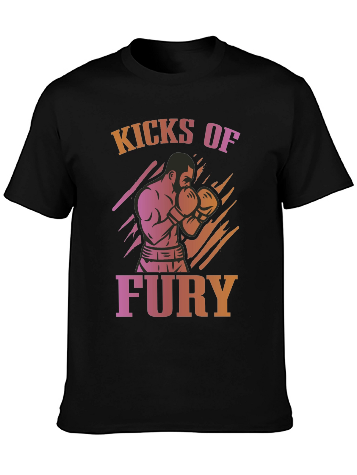Kicks of Fury Graphic Tee - Boxing Design
