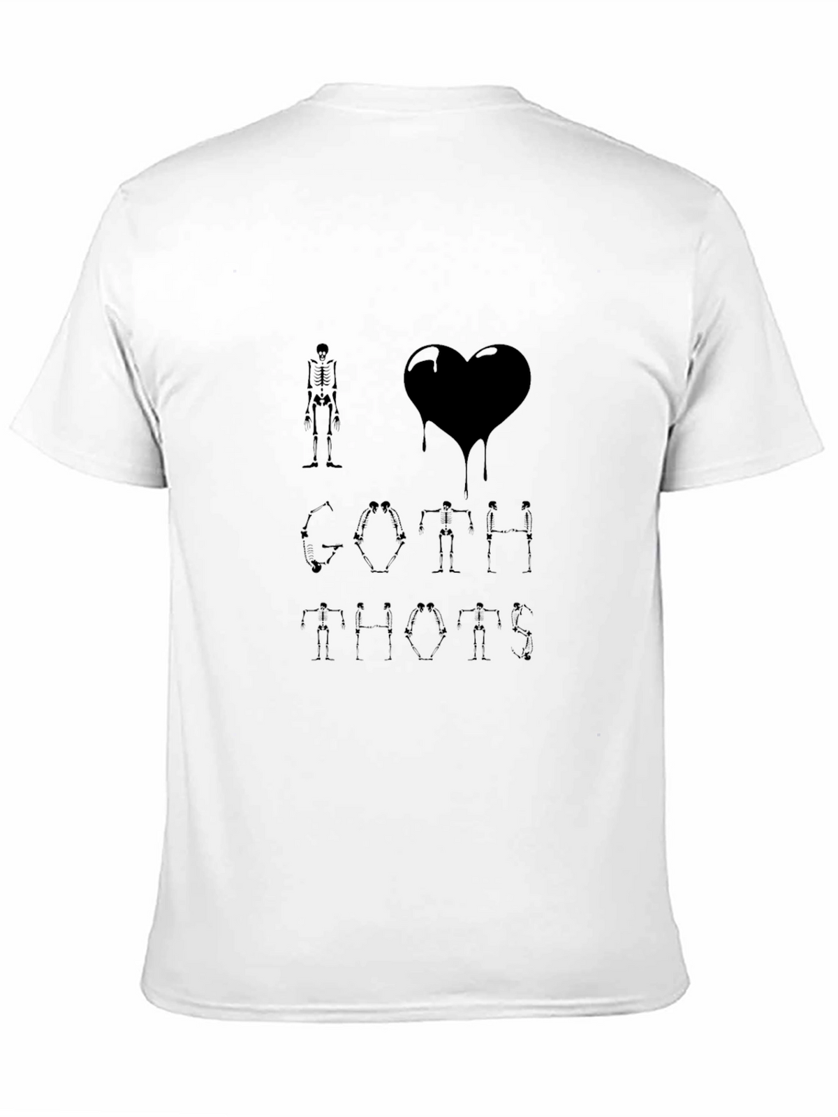 I Heart Goth Skeleton T-Shirt