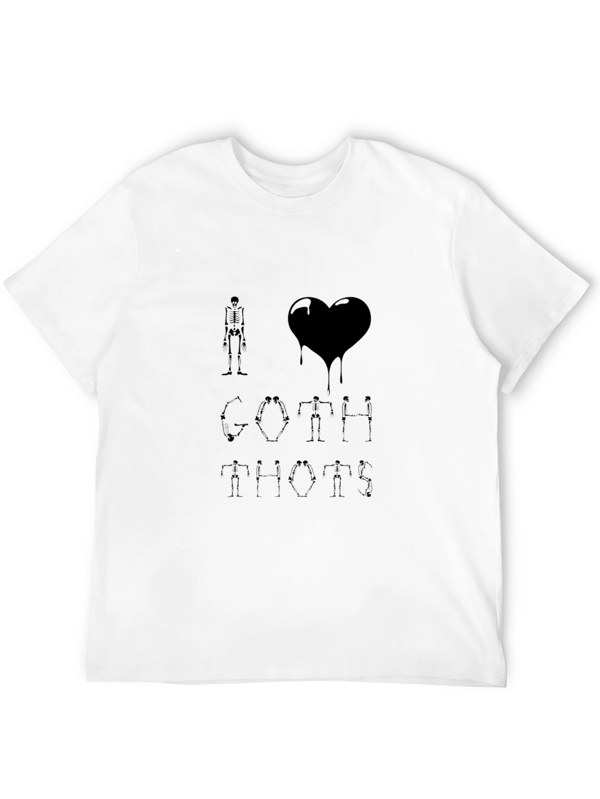 I Heart Goth Skeleton T-Shirt