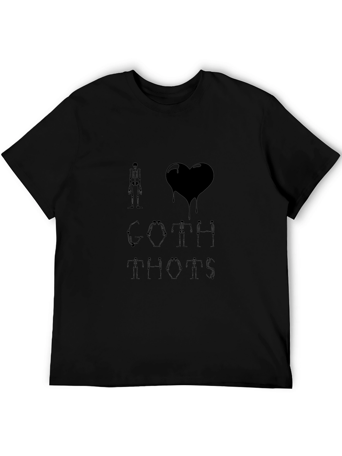 I Heart Goth Skeleton T-Shirt