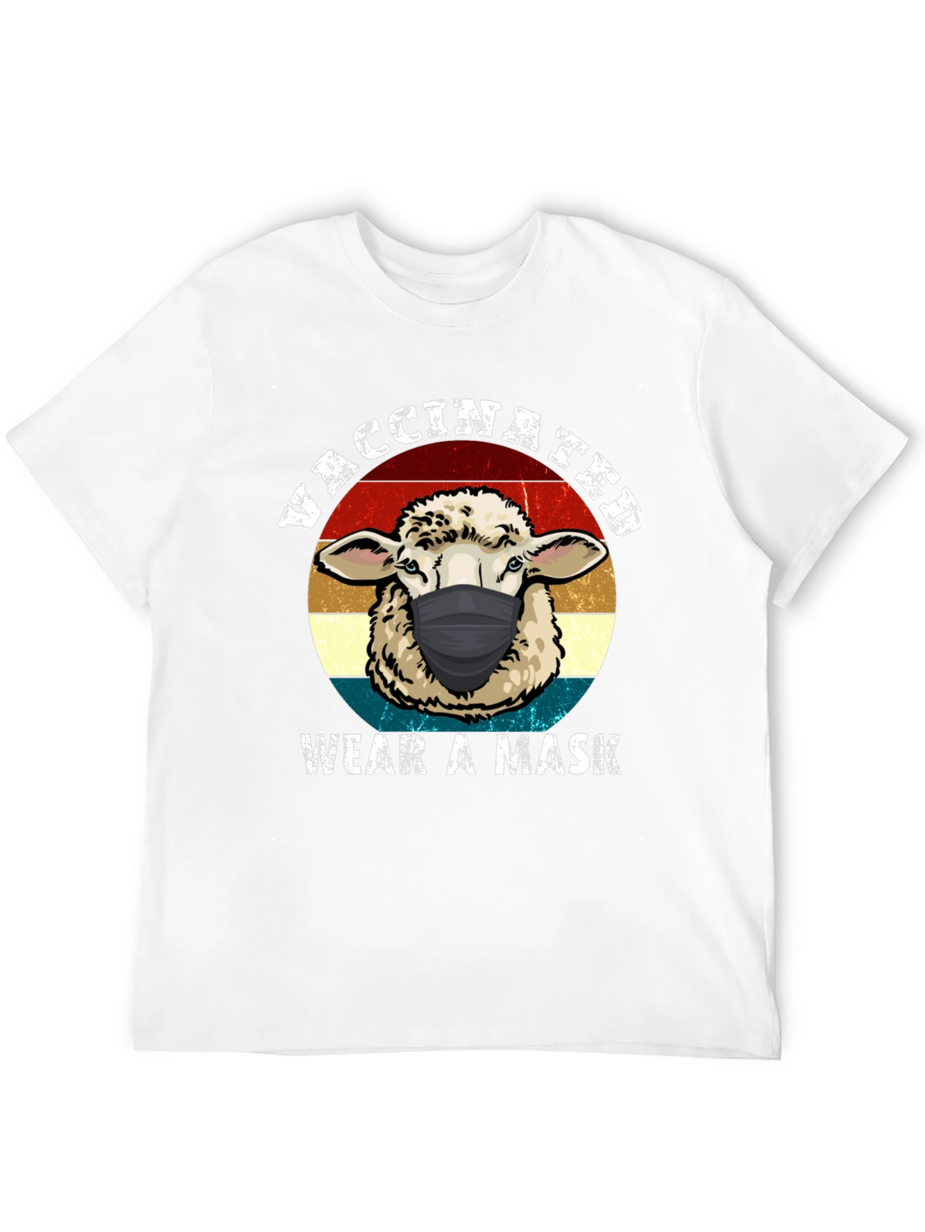 Vaccinated Sheep Mask T-Shirt