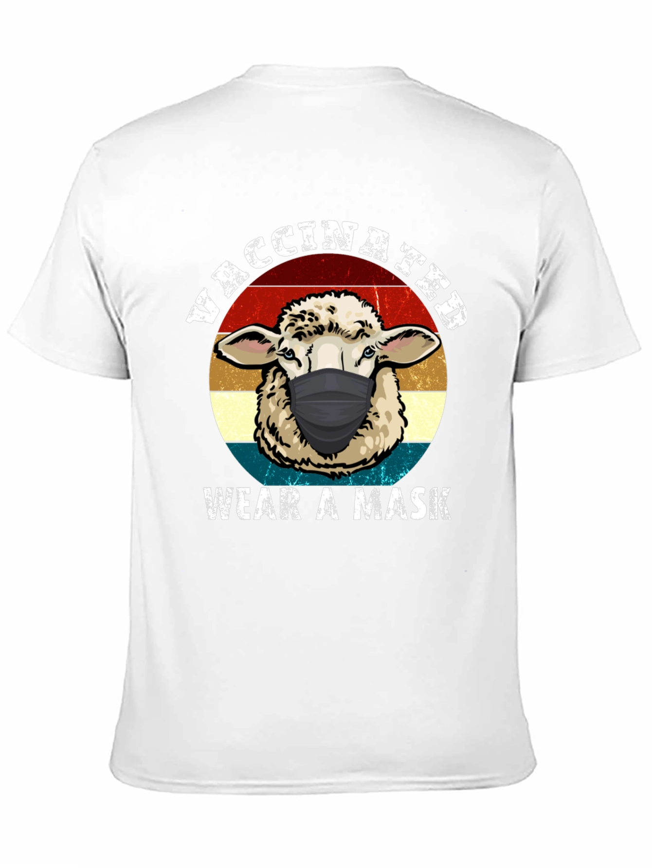 Vaccinated Sheep Mask T-Shirt