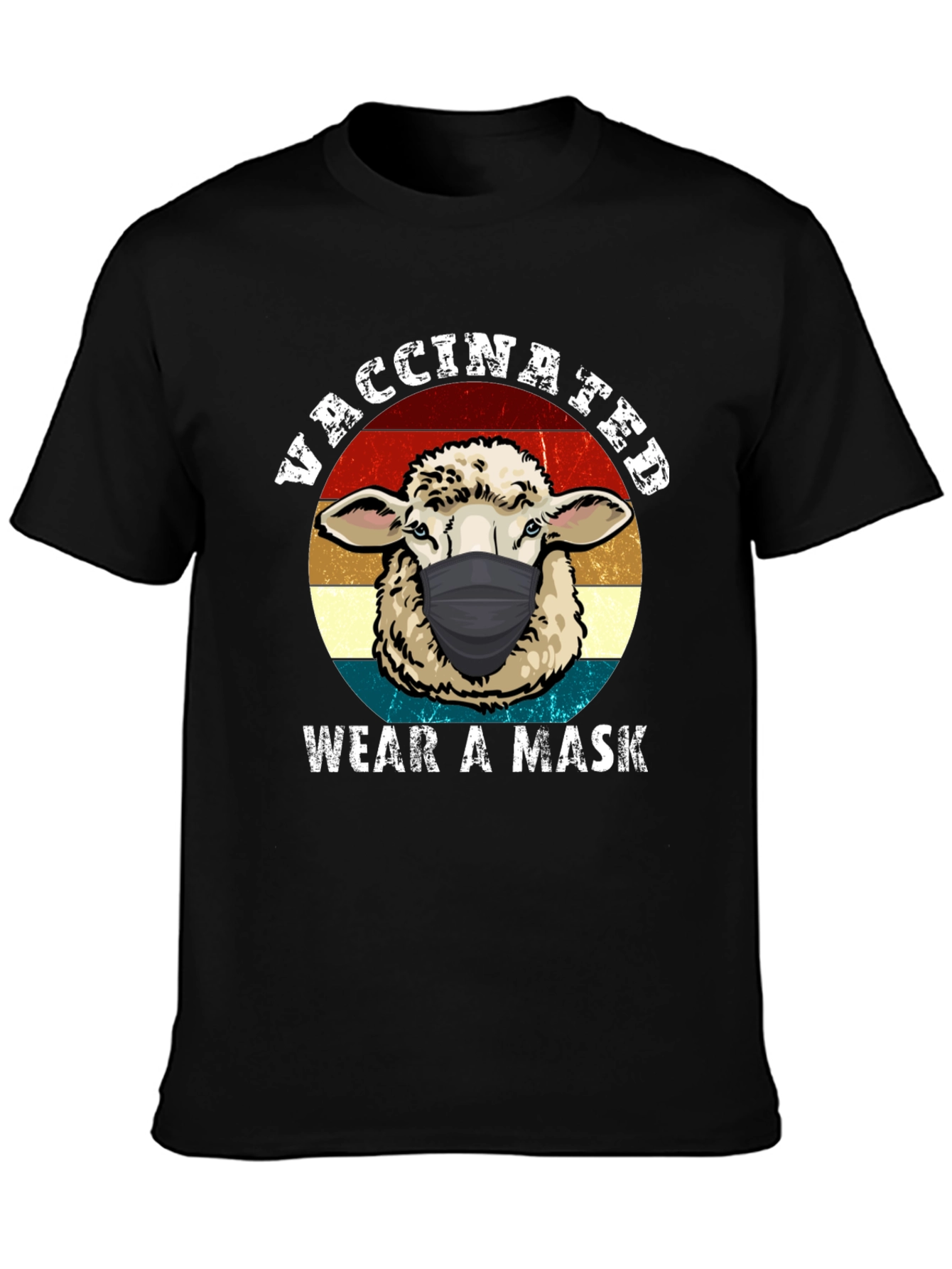 Vaccinated Sheep Mask T-Shirt