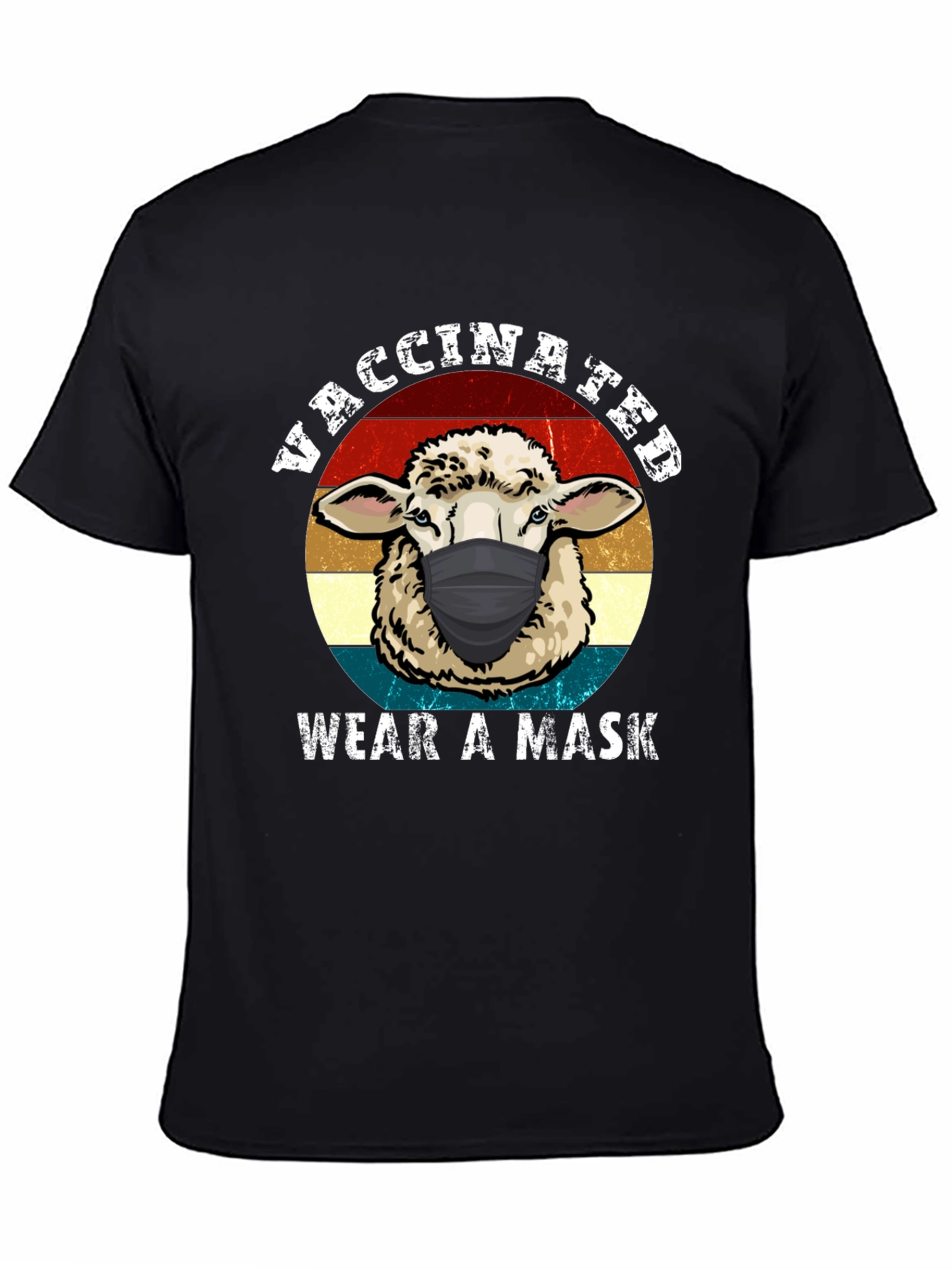 Vaccinated Sheep Mask T-Shirt