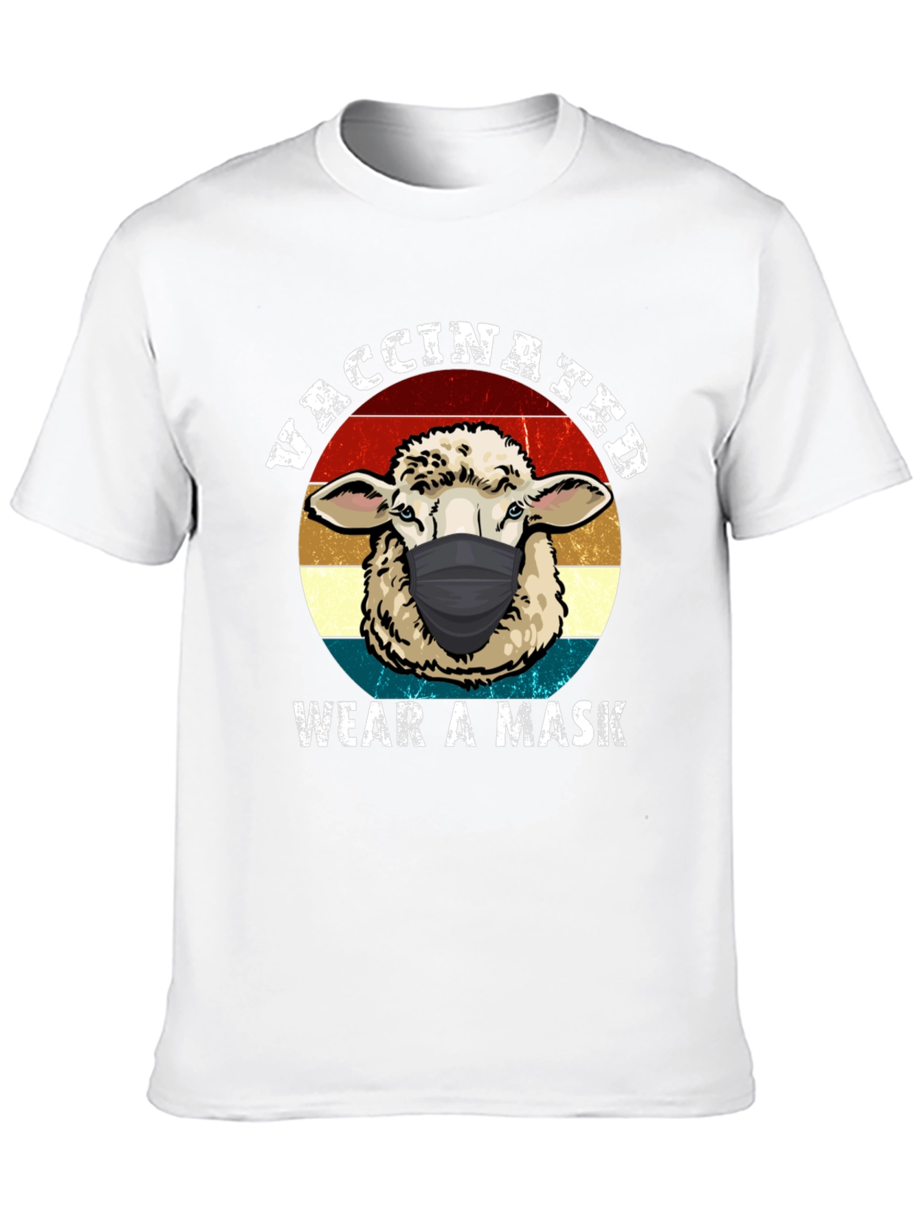 Vaccinated Sheep Mask T-Shirt