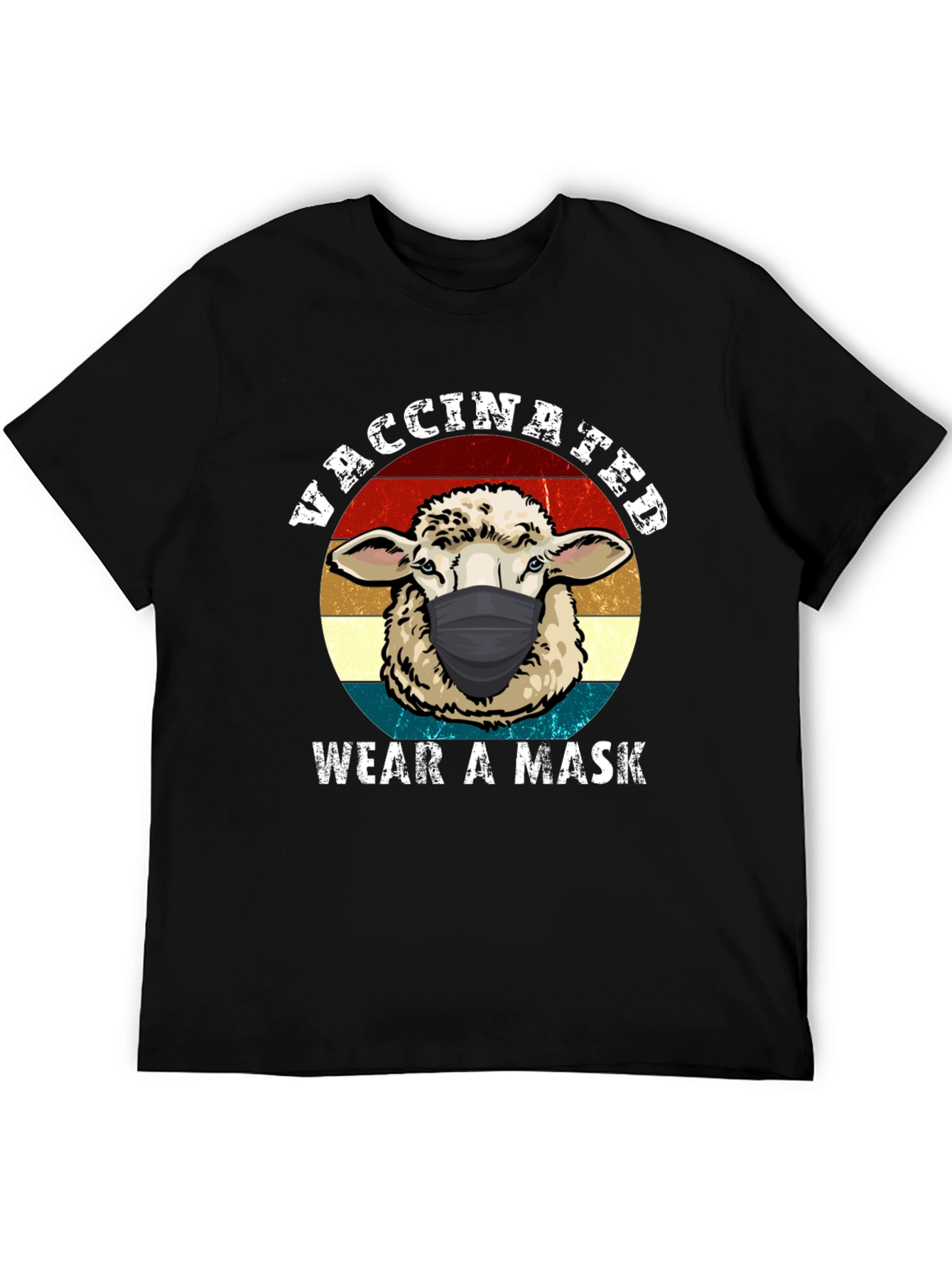 Vaccinated Sheep Mask T-Shirt