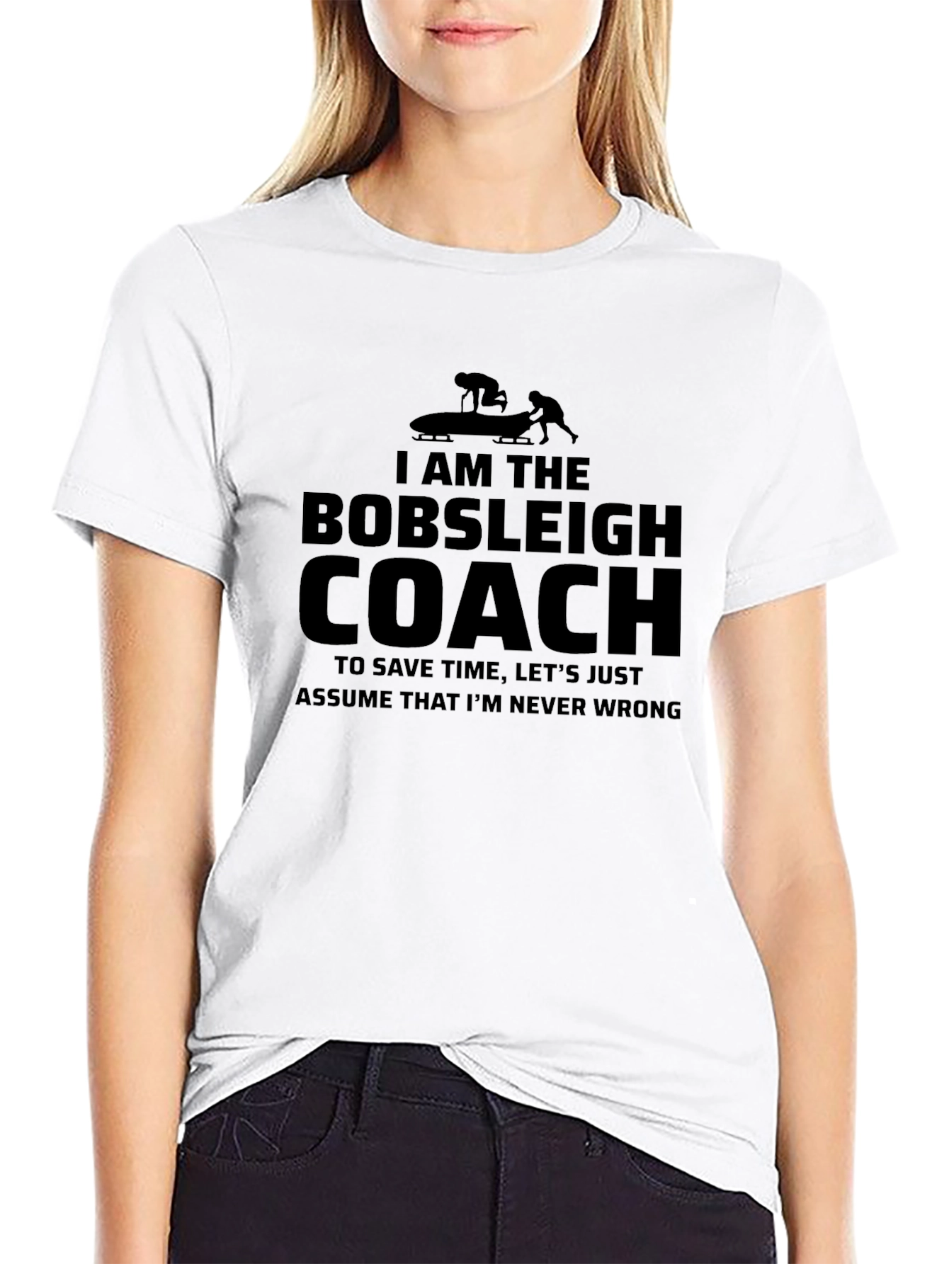Bobsleigh Coach T-Shirt Funny Slogan Tee