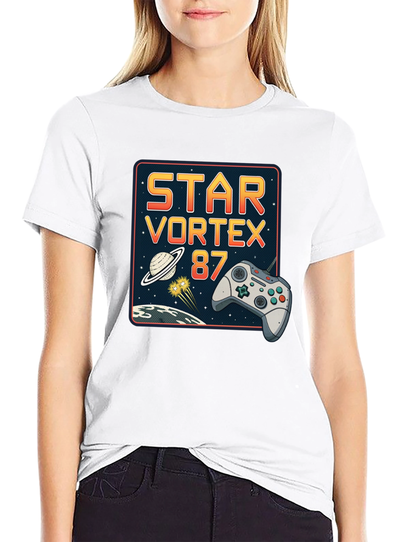Star Vortex 87 Retro Gaming T-Shirt