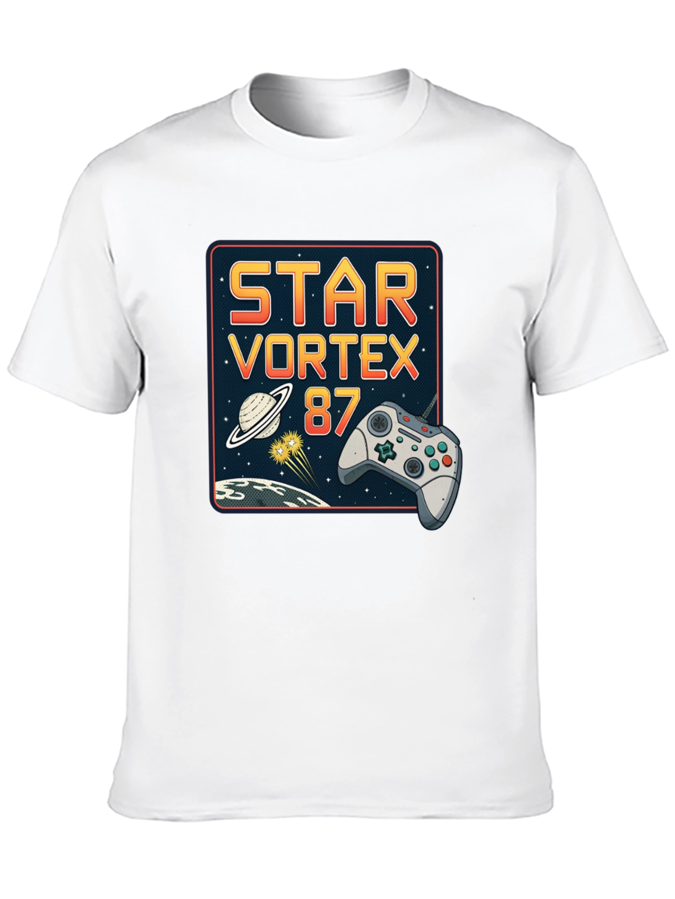 Star Vortex 87 Retro Gaming T-Shirt