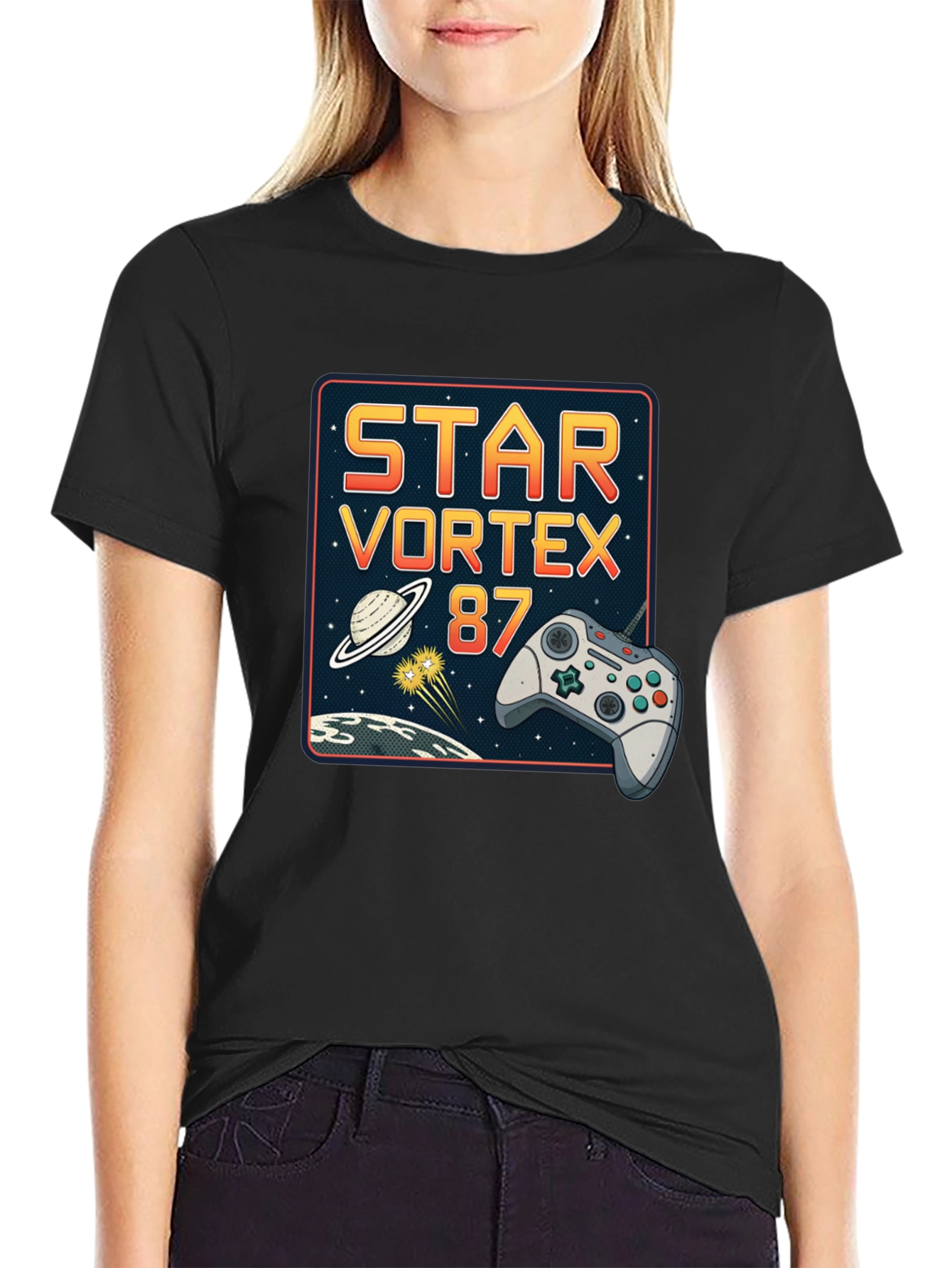 Star Vortex 87 Retro Gaming T-Shirt