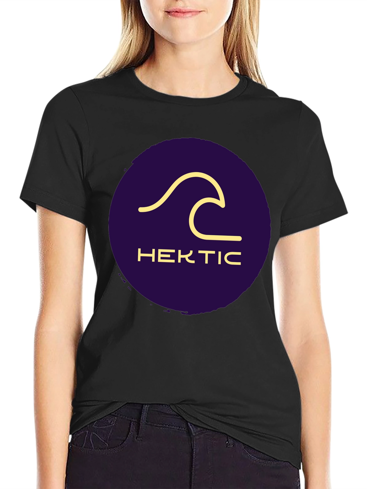 Hektic Wave Graphic Tee - Stylish Casual Wear