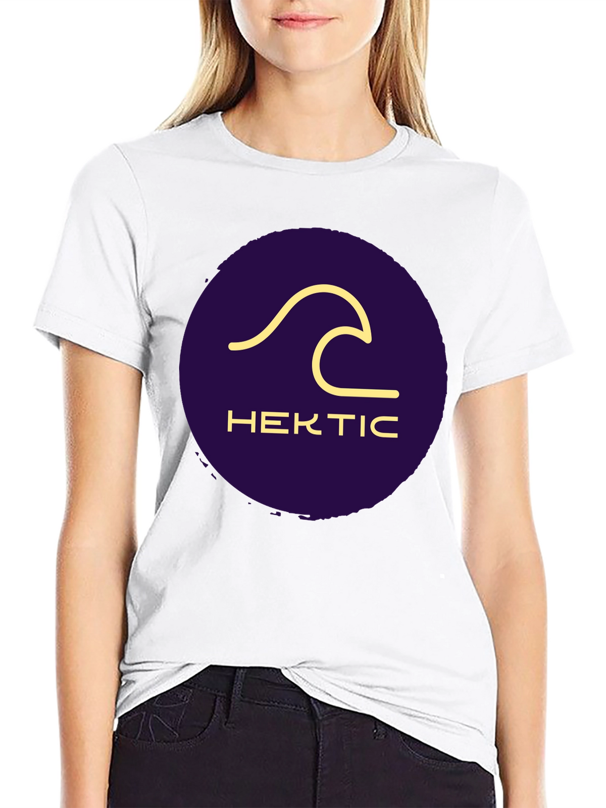 Hektic Wave Graphic Tee - Stylish Casual Wear